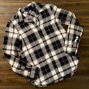 Aeropostale Plaid Flannel Long Sleeve Button Front Shirt Small